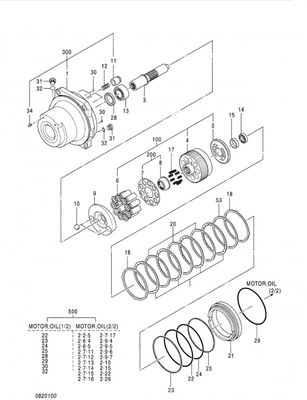Belparts Excavator Zax450 Zaxis450 Travel Motor Assy Final Drive لشركة هيتاشي 4431549
