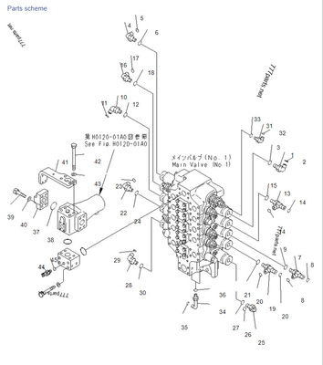 كوماتسو PC1250SP-7 صمام تحكم 02782-10315 02896-11009 07002-12034 طقم إصلاح صمام التحكم للحفارات