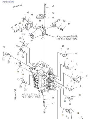 Komatsu PC1250SP-7 Main Valve 21N-64-36440 02896-11009 07002-12034 21N-64-36740 02896-11009 Excavator Control Valve Replacement Cost